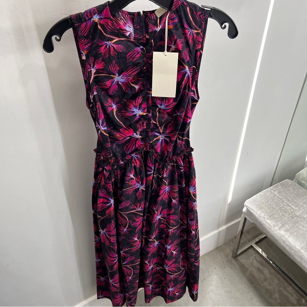 ULLA JOHNSON MIMI DRESS ZINNIA